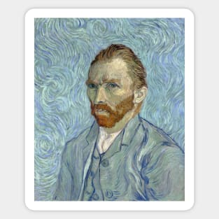 Self-Portrait (1889) by Vincent van Gogh Sticker